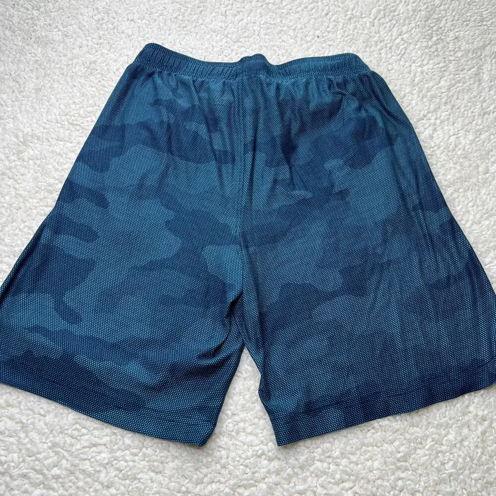 Old Navy Active Blue Basketball Army Pattern Boys Shorts10-12